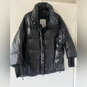 Black Quilted puffer jacket